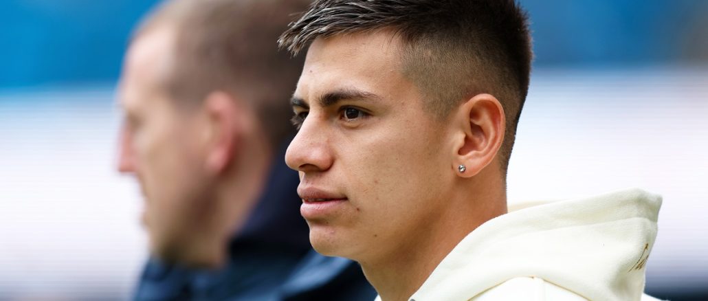 Claudio Echeverri va al banco por primera vez con Manchester City y es en la gran final de FA Cup ante Crystal Palace