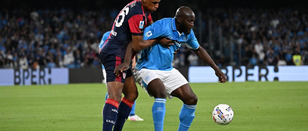 Lukaku ante Cagliari Lukaku dejó a Napoli al borde del Scudetto