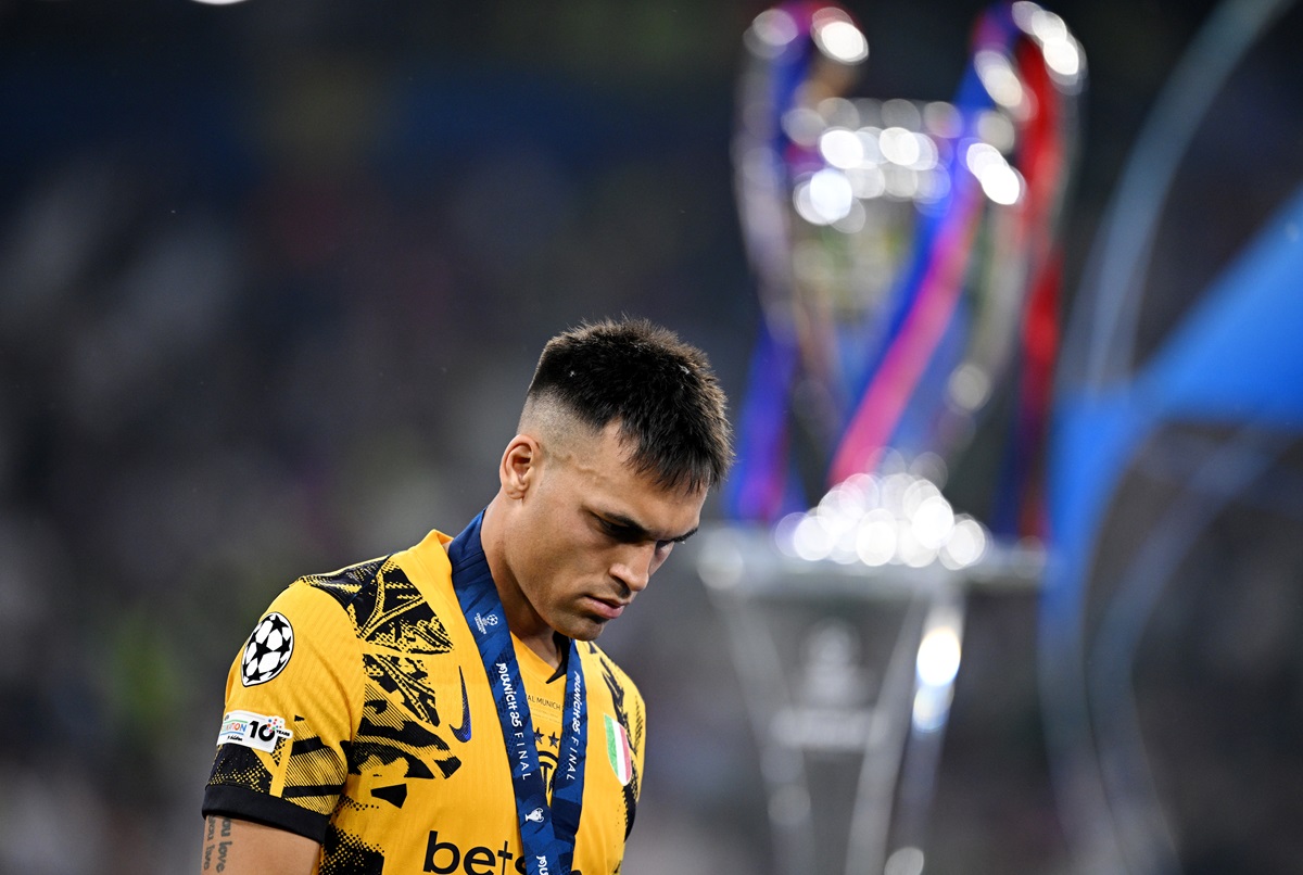 Lautaro Martínez extendió su racha negativa en Inter: perdió su tercera final internacional