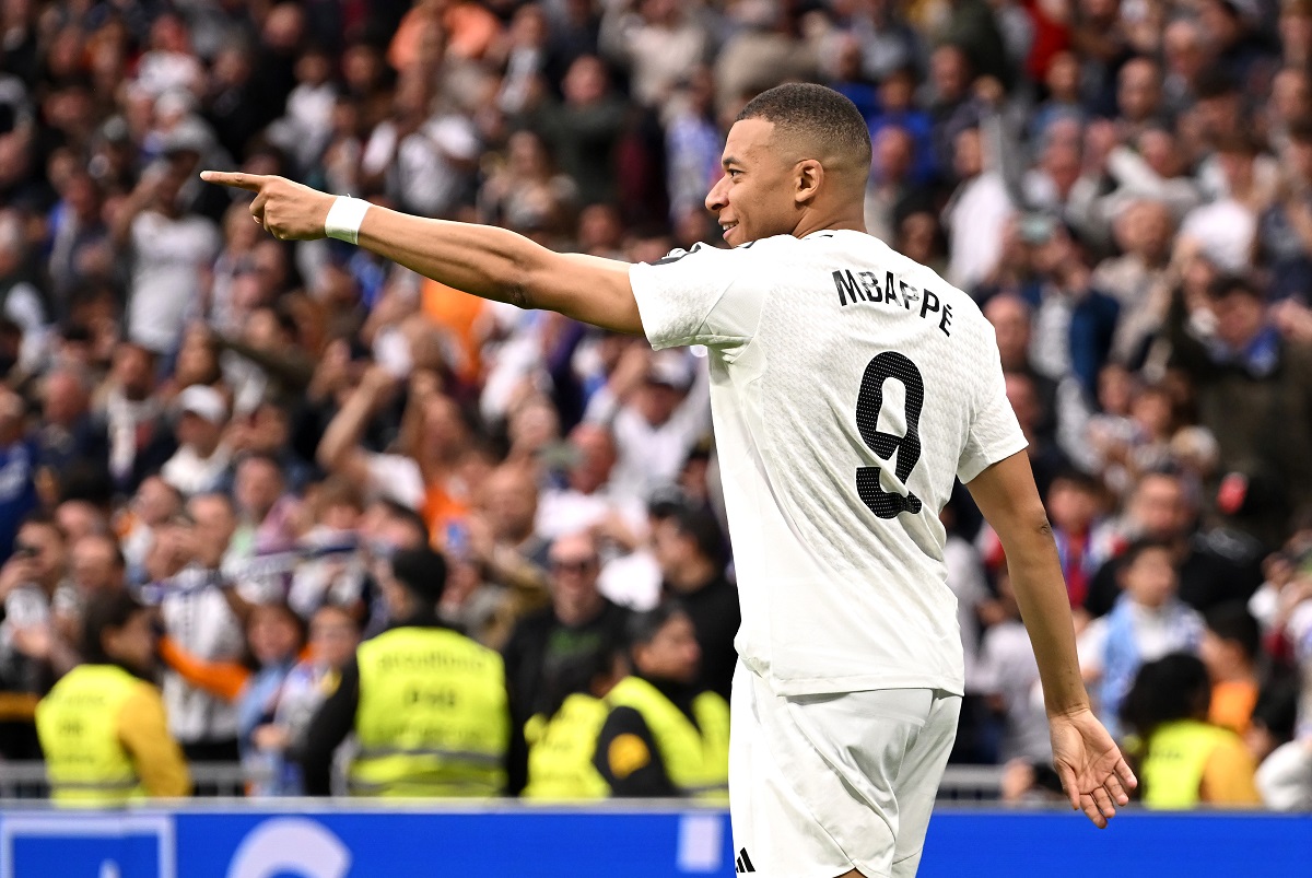 Kylian Mbappé anotó un doblete para el Real Madrid ante Celta