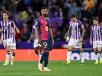 A los 5 minutos del primer tiempo se sacude La Liga con el triunfo parcial de Valladolid sobre Barcelona