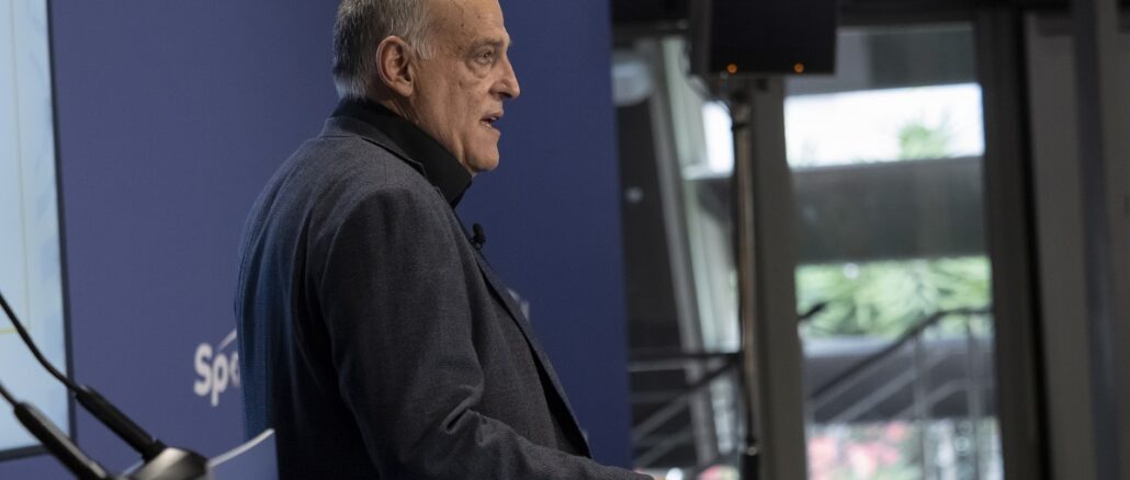 Javier Tebas, otra vez explosivo contra Florentino Pérez