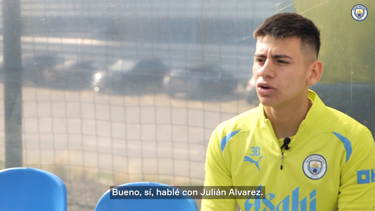Claudio Echeverri y sus deseos en el Manchester City: «Aspiro a jugar todos los partidos»