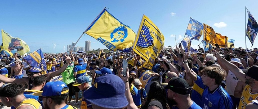 Hinchas de Boca en Miami La revolución de Boca en Miami antes del debut del Mundial de Clubes