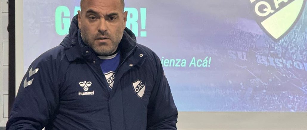 Aldo Duscher asumió en Quilmes pero en su presentación puso la foto de la hinchada de Talleres de Córdoba