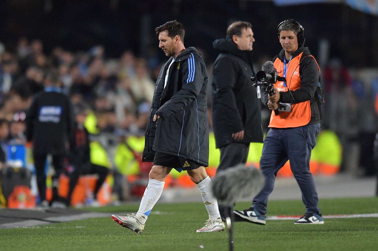 Messi no completó el partido entre la Selección Argentina y Colombia