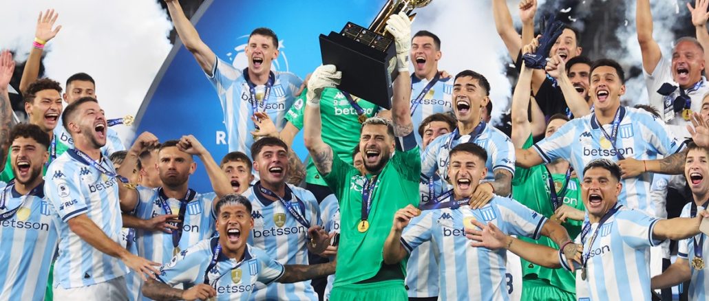 Racing campeón de la Recopa Racing Club chicaneó a PSG tras su derrota ante Botafogo