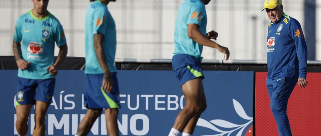 Quedará para la historia este primer once titular de Carlo Ancelotti al mando de Brasil