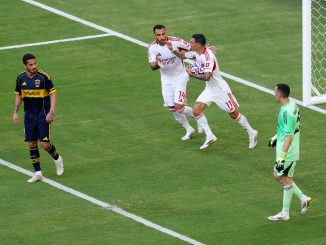 Ángel Di María descontó un golazo de penal para el Benfica