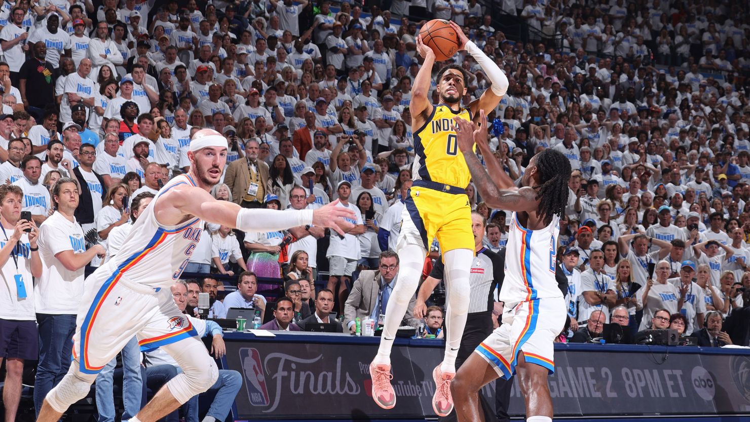 Finales de la NBA: Pacers ganan el Juego 1 con una canasta decisiva de Tyrese Haliburton