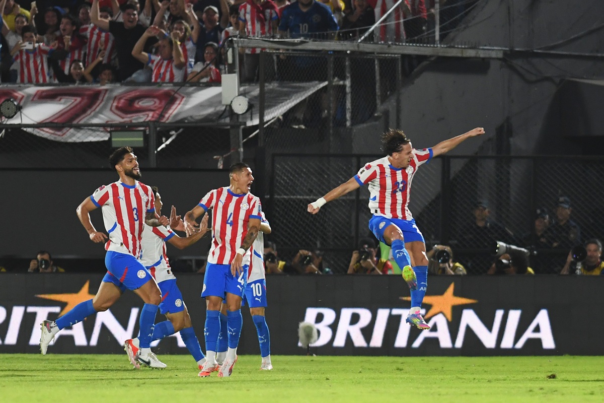 Matías Galarza marcó ante Uruguay su primer gol para Paraguay
