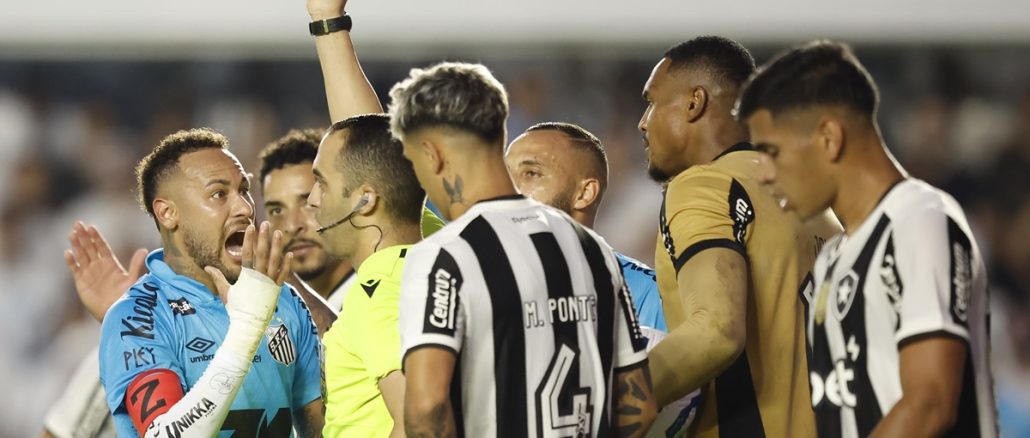 Neymar expulsado y Santos en descenso son las noticias desde Brasil de este domingo