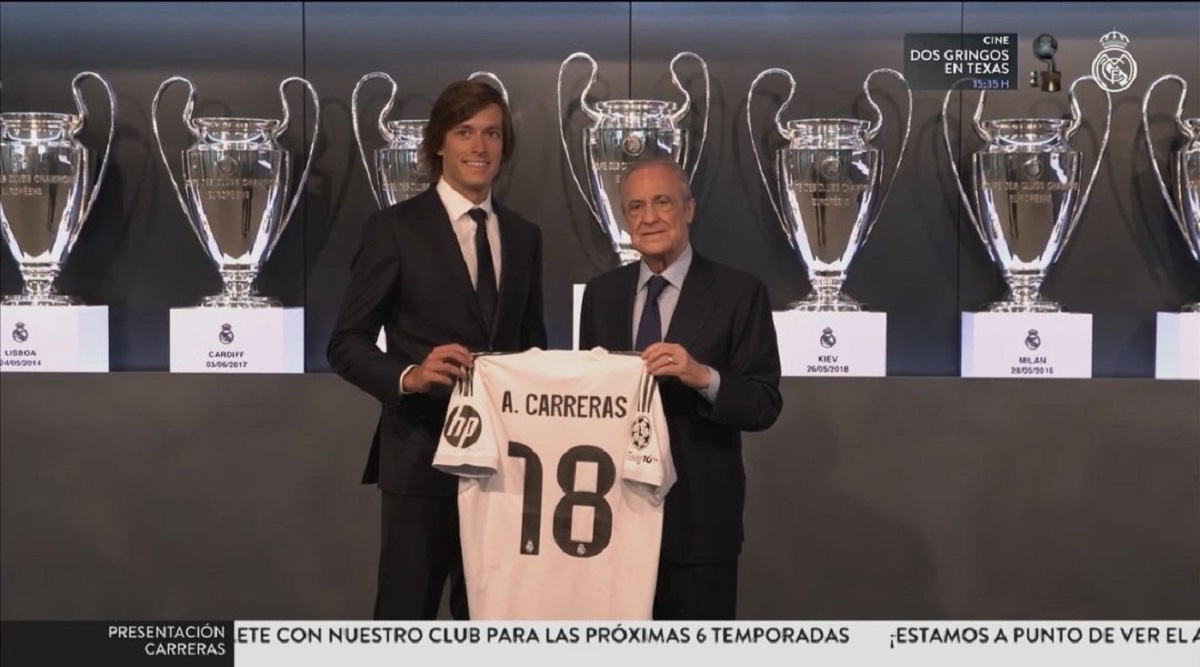 Álvaro Carreras y su primera rueda de prensa en el Real Madrid