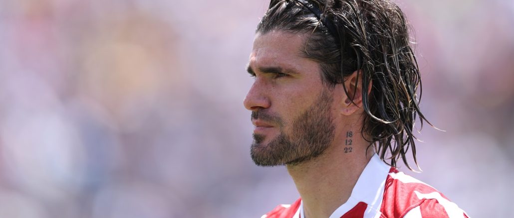 Rostro adusto de Rodrigo de Paul que tal vez no siga en Atlético Madrid Rodrigo de Paul se acerca al Inter Miami y podría jugar una temporada con Lionel Messi