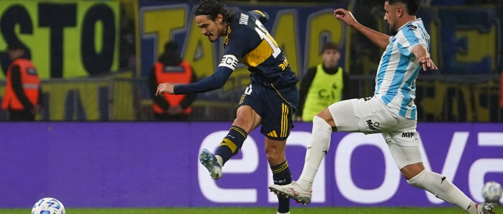 Cavani cortó su sequía de cuatro meses en la eliminación de Boca