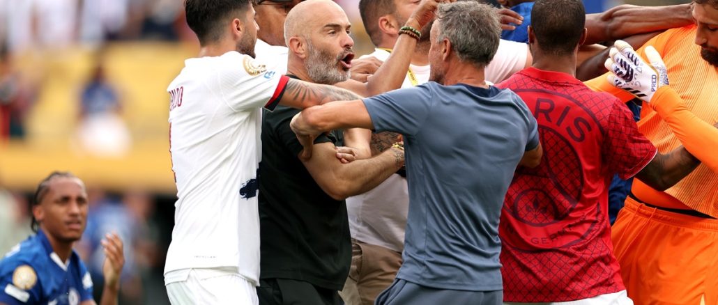 Luis Enrique agredió a João Pedro en un final bochornoso del Mundial de Clubes