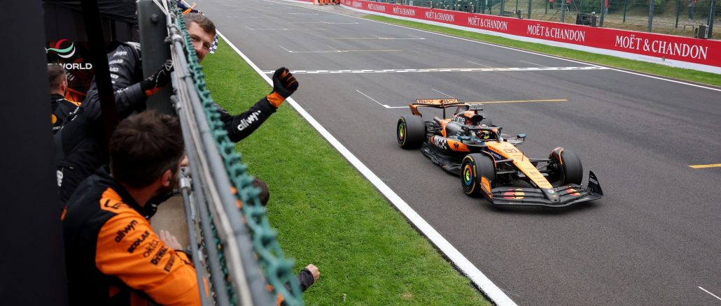 Oscar Piastri Formula 1 McLaren victoria Spa-Francorchamps