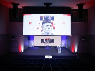 Thiago Almada fue presentado en el Atlético y ya dio su primera rueda de prensa