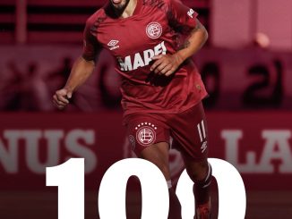 Salvio alcanzó los 100 partidos en Lanús