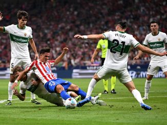 Atlético Madrid arrancó ganando pero no despierta y reparte puntos con Elche
