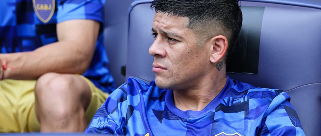 Marcos Rojo se presentó en el Cilindro de Avellaneda