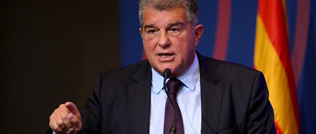 Joan Laporta Joan Laporta celebró las inscripciones de Rashford y Joan García en Barcelona