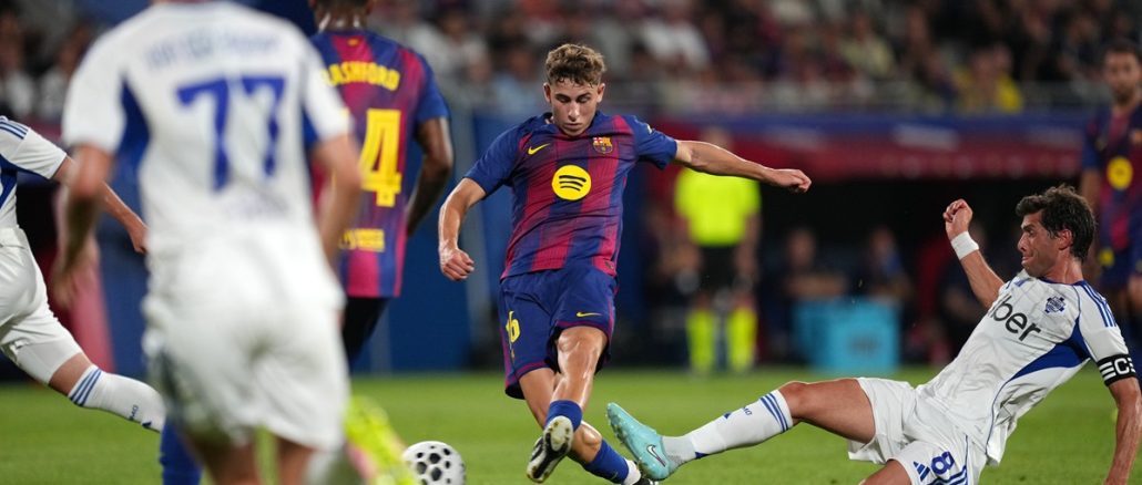 Fermín López abrió la cuenta ante Como por el Trofeo Joan Gamper Barcelona aprovechó el error del Como con gol de Fermín López