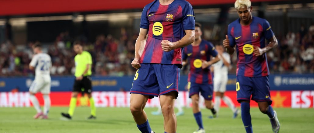 Barcelona aplastó 5 a 0 a Como y alzó el Trofeo Joan Gamper previo al inicio de la temporada