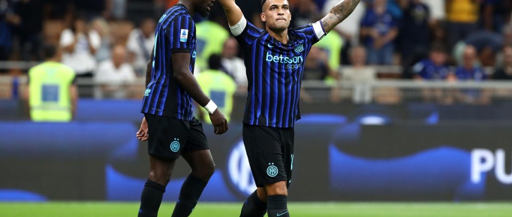 Lautaro Martínez celebra el 3 a 0 parcial de Inter sobre Torino por Serie A Llegó a los 116 tantos en la elite italiana y Lautaro Martínez se metió entre los 60 máximos goleadores de Serie A