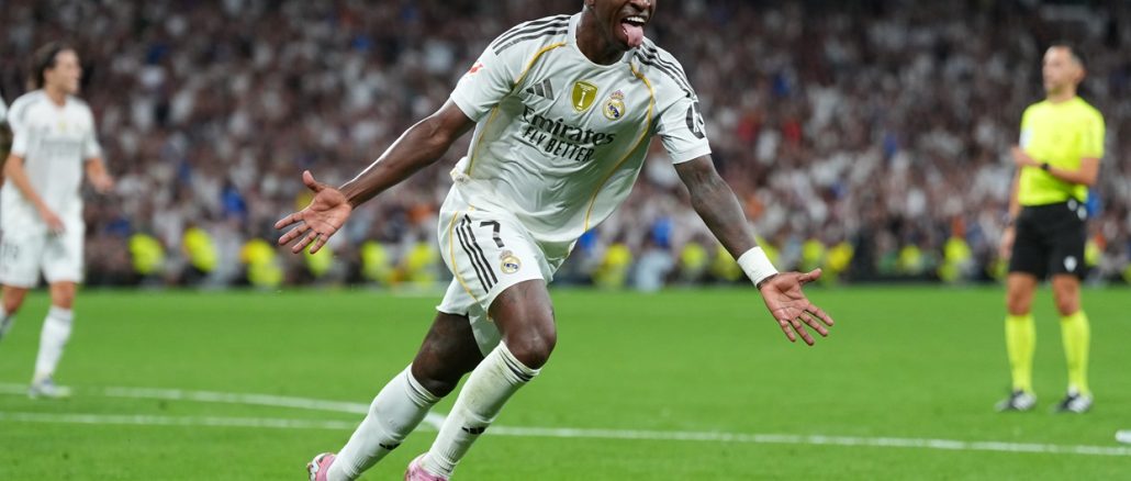 Vinicius llegó a los 107 goles con Real Madrid y superó a Gareth Bale