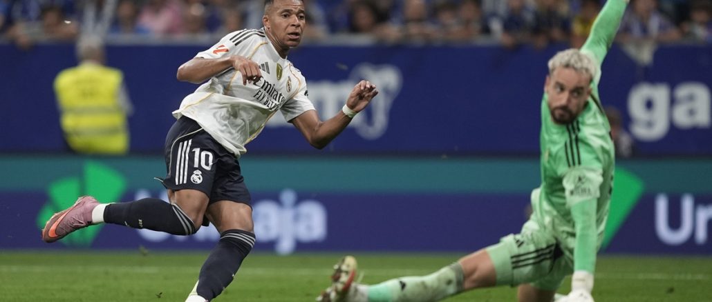 Doblete del goleador: Real Madrid derrotó a Oviedo con un doblete de Kylian Mbappé