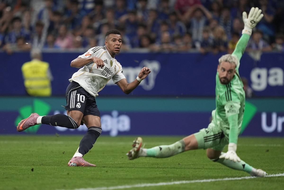 Real Madrid derrotó a Oviedo con un doblete de Kylian Mbappé