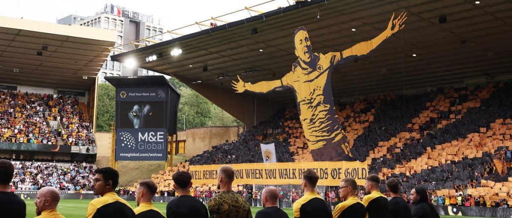 El emotivo homenaje a Diogo Jota en Wolverhampton y Manchester City