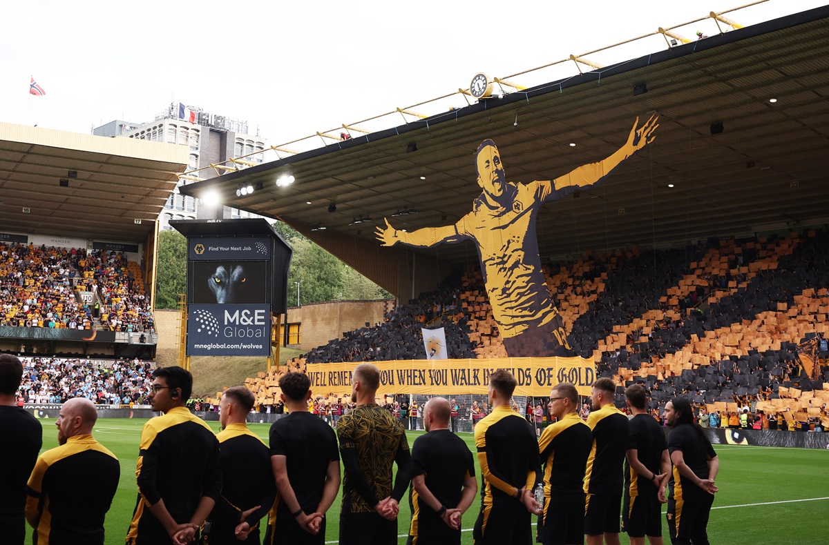 El emotivo homenaje a Diogo Jota en Wolverhampton y Manchester City