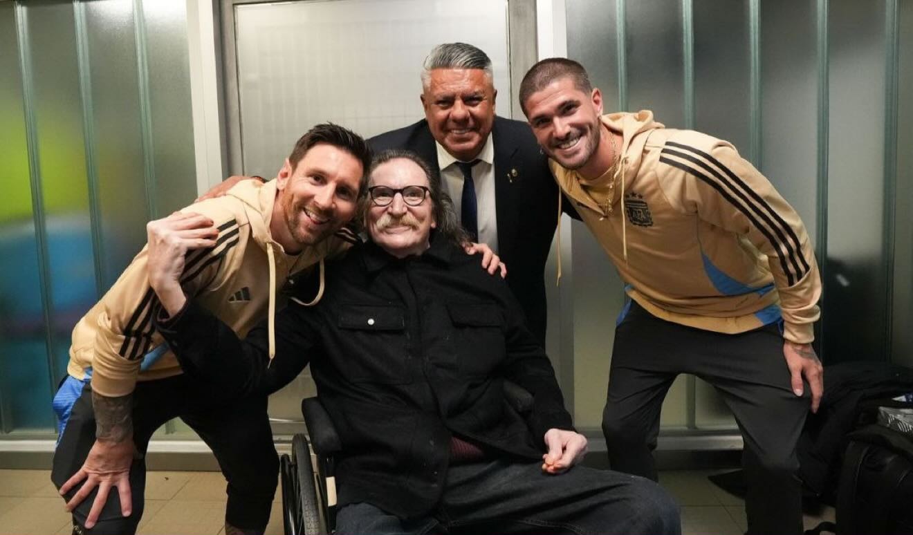 El emocionante encuentro entre Lionel Messi y Charly García en Argentina – Venezuela