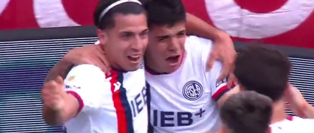 Facundo Gulli emocionado con su primer gol Facundo Gulli marcó su primer gol con San Lorenzo