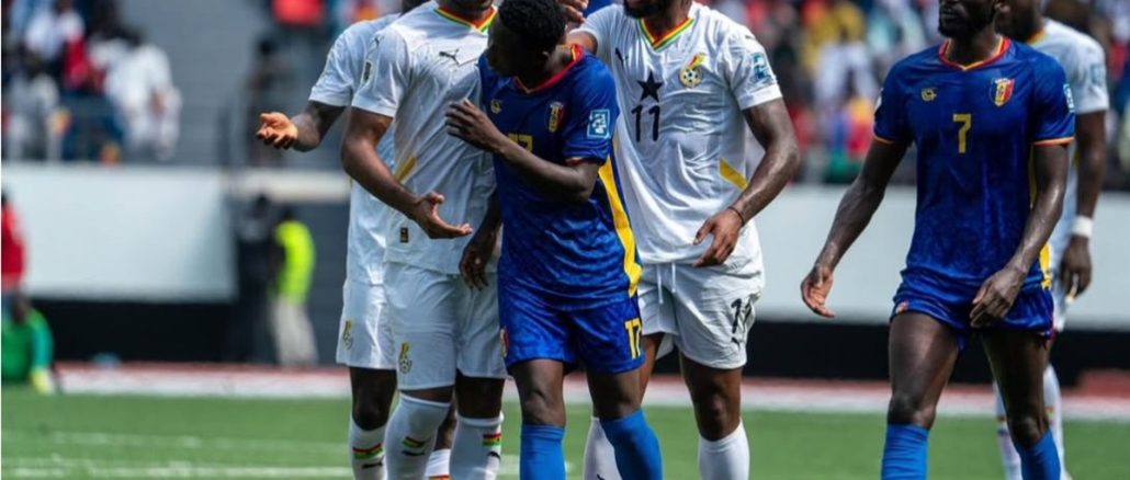 Primer punto para los Sao: Ghana complicó su boleto al Mundial con un 1 a 1 ante Chad