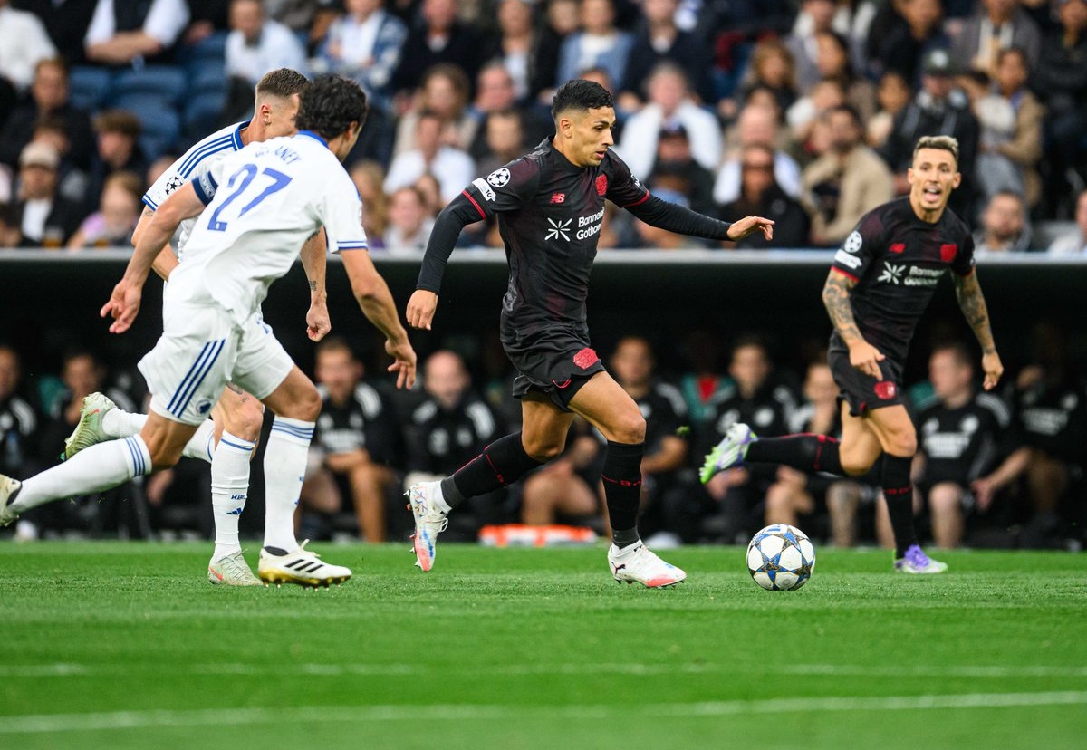 Bayer Leverkusen se llevó un empate agónico en Copenhague en Champions