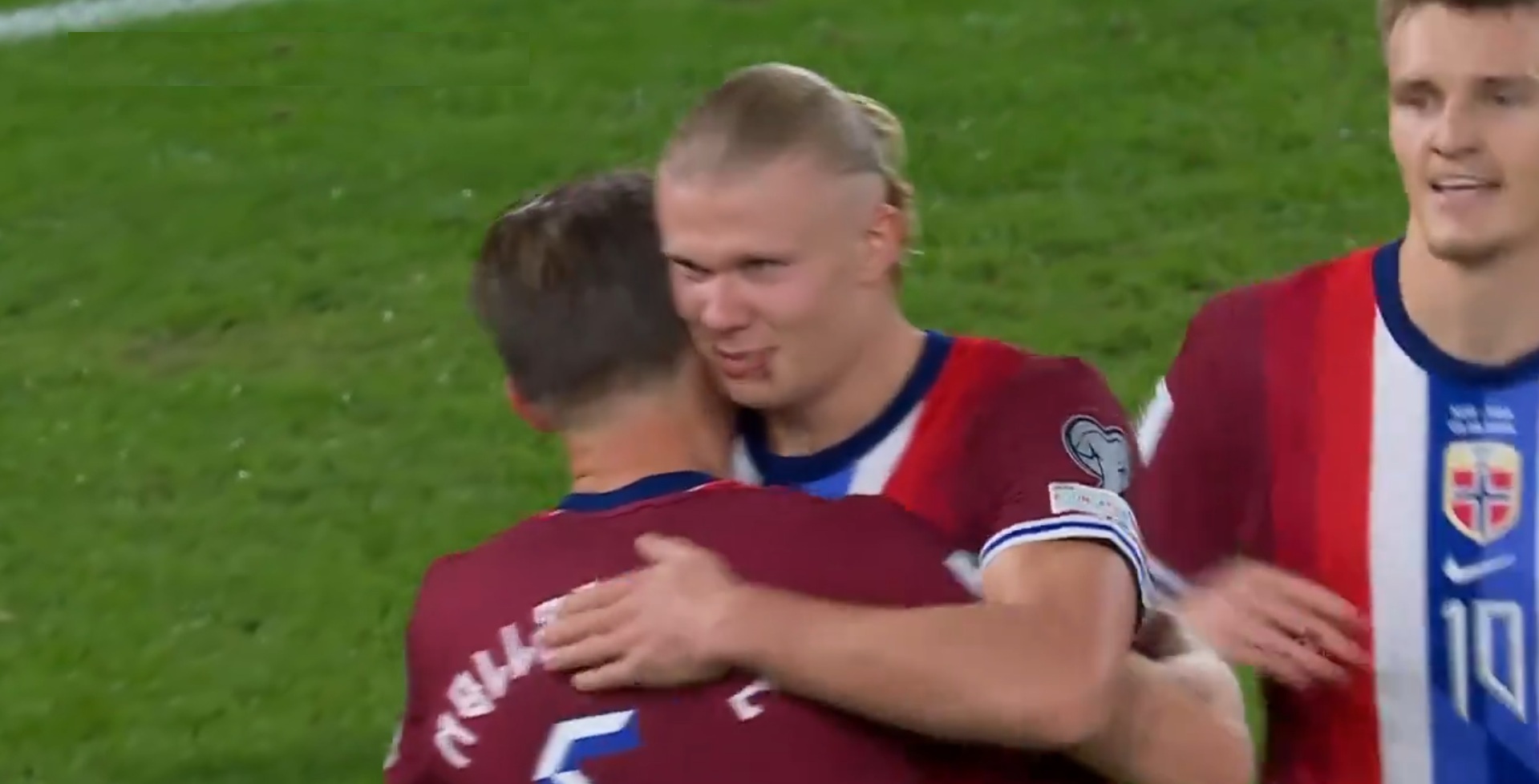 Haaland marcó una manita y tiene más goles que partidos jugados con Noruega