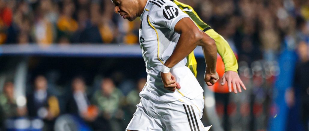 Real Madrid goleó 5 a 0 al Kairat Almaty con hat-trick de Mbappé