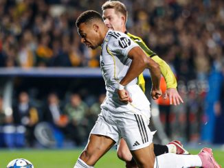 Real Madrid goleó 5 a 0 al Kairat Almaty con hat-trick de Mbappé