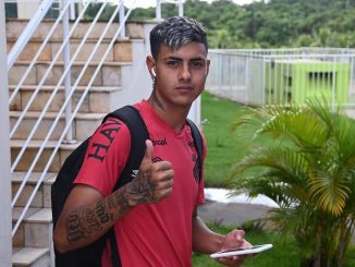 Kevin Colli, jugador de Colón, resultó herido en los disturbios de esta tarde