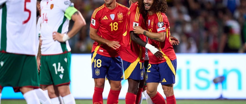 Resultado cómodo: España goleó 3 a 0 a Bulgaria en su estreno de eliminatorias europeas