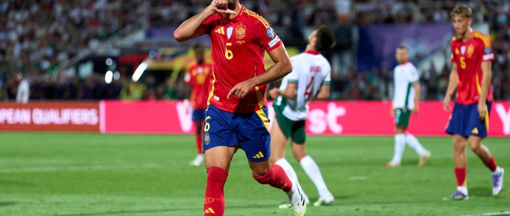 ¡Otra vez el del Arsenal! Mikel Merino lleva 3 goles en 5 partidos con España en 2025