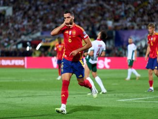 ¡Otra vez el del Arsenal! Mikel Merino lleva 3 goles en 5 partidos con España en 2025