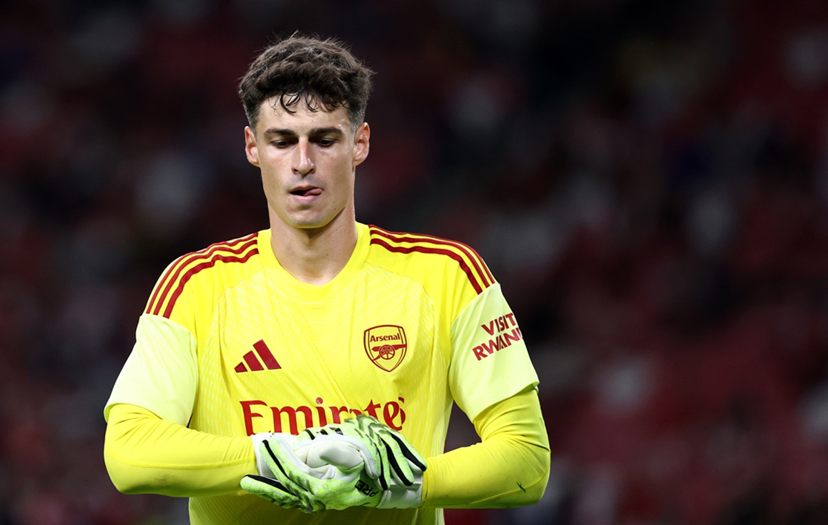 Kepa Arrizabalaga hizo su debut absoluto en el arco de Arsenal