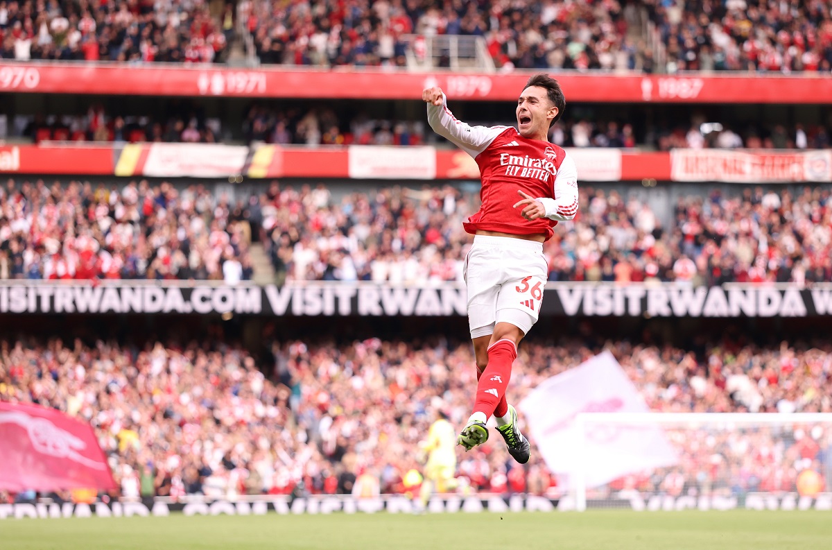 Martín Zubimendi inventó un golazo ante el Forest y marcó por primera vez en el Arsenal