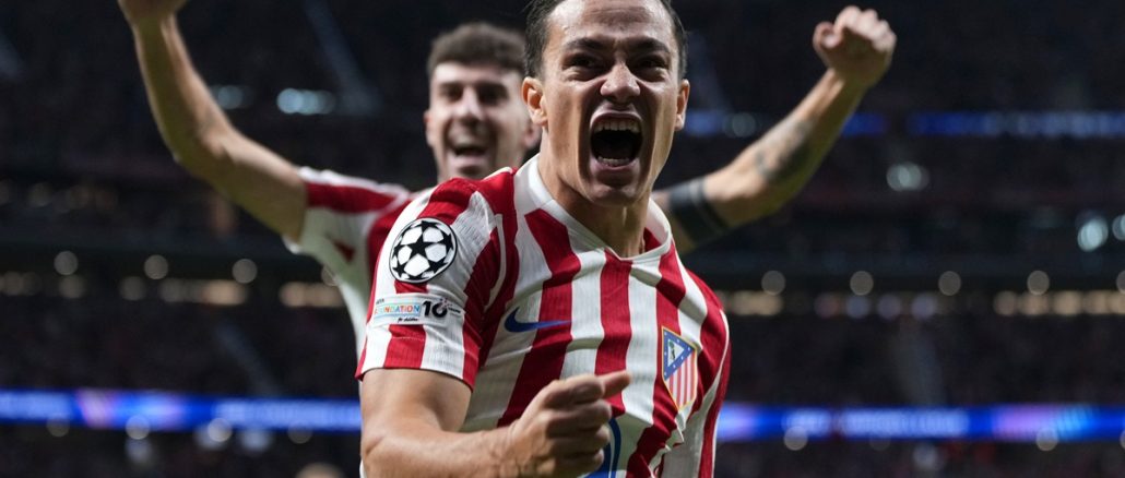 Giacomo Raspadori anotó su primer gol con Atlético Madrid