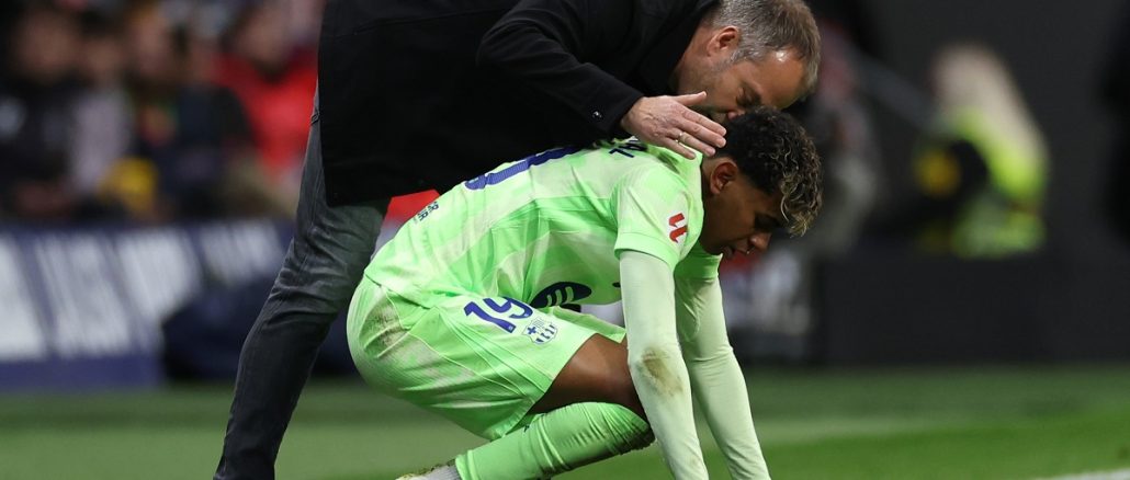 Hansi Flick confirmó la baja de Lamine Yamal