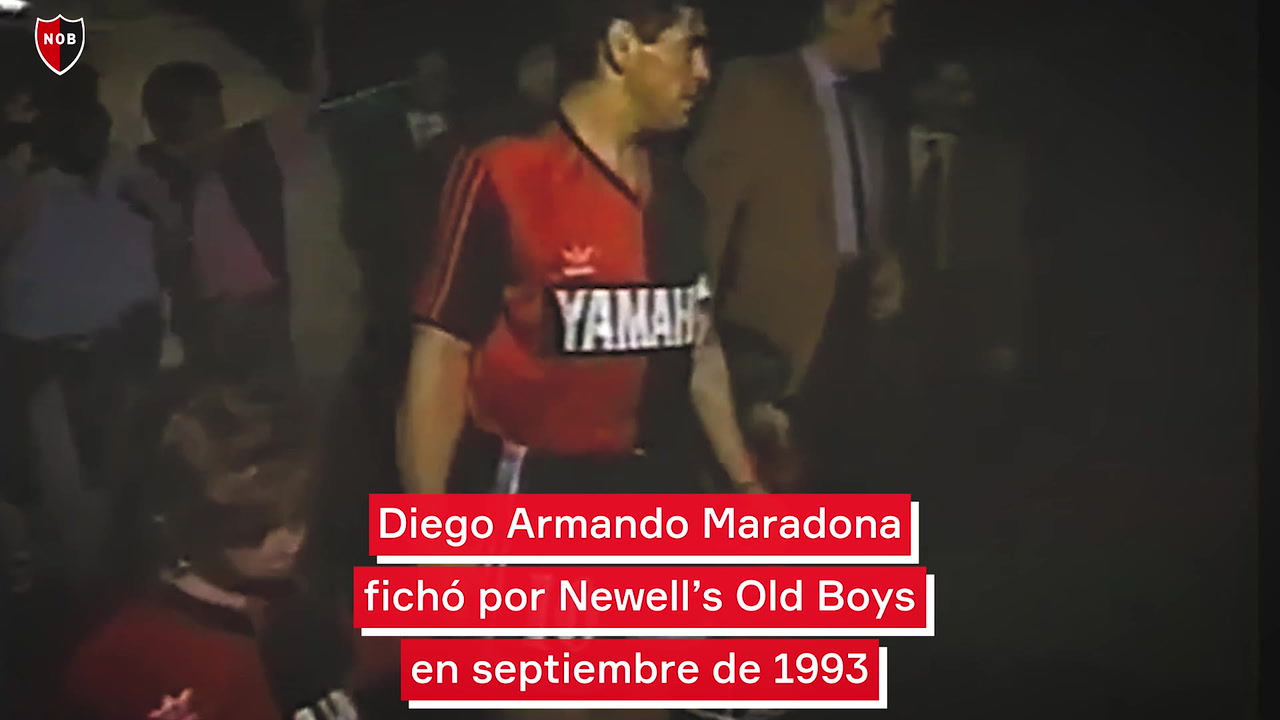 Se cumplen 32 años de la llegada de Diego Armando Maradona a Newell´s